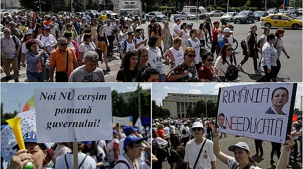 20.000 de profesori, asteptati la cel mai mare protest din ultimii ani, in Bucuresti | Negocierile au esuat. Se pleaca spre Palatul Cotroceni