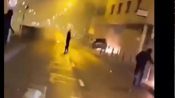 9 persoane, retinute dupa un atac cu artificii asupra unei sectii de politie dintr-o suburbie a Parisului VIDEO