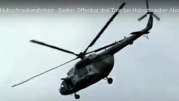 Accident CUMPLIT de elicopter in Germania: 3 persoane si-au pierdut viata