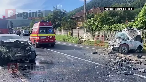 Accident grav in Hunedoara, provocat de un tanar baut, drogat si fara permis: 3 persoane au ajuns la spital