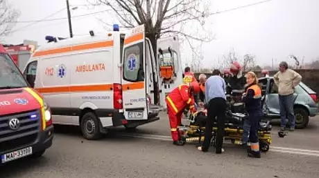 Accident GRAV in Vrancea: opt persoane ranite. A fost activat planul rosu de interventie