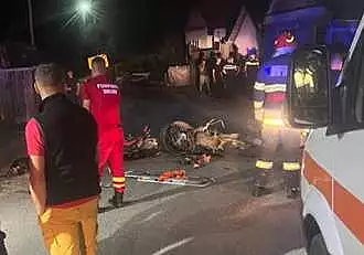 Accident mortal in Brasov! Un tanar in varsta de 18 ani si-a pierdut viata, iar altul este in coma, dupa ce s-au ciocnit cu motocicletele / FOTO