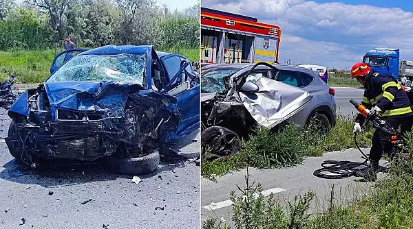 Accident mortal pe drumul dintre Navodari si Corbu, dupa ce un sofer s-ar fi uitat pe telefon si a patruns pe contrasens