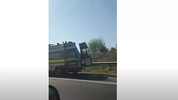 Accident rutier grav pe autostrada A1. A fost activat PLANUL ROSU: 44 de persoane implicate - VIDEO