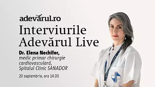 Adevarul Live de la 14.00: Ziua Mondiala a Inimii. Preventia si tratamentul bolilor cardiovasculare