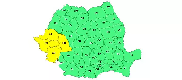 Alerta meteo. Ciclonul Boris loveste vestul Romaniei. Temperaturile au scazut drastic in toata tara