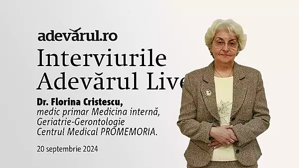 Alzheimer vs. batranete, explica dr. Florina Cristescu, medic specializat in diagnosticul bolilor de memorie