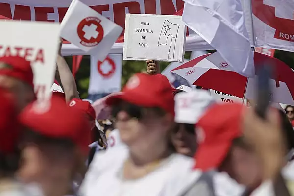 Angajatii din Sanatate protesteaza joi in Bucuresti