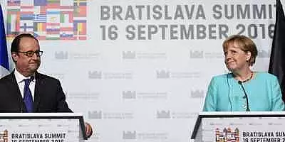 Angela Merkel, la Bratislava: Liderii europeni s-au angajat sa
prezinte, pana in martie, planuri de relansare a UE