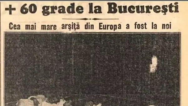  ANM demonteaza postarea virala cu temperatura de 60 de grade in Bucuresti, in 1931. Informatia este inselatoare