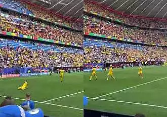 Atmosfera incredibila pe stadionul din Munchen, dupa ce Romania a dat gol la Euro 2024! Imagini exclusive cu cele mai importante momente / PAPARAZZI