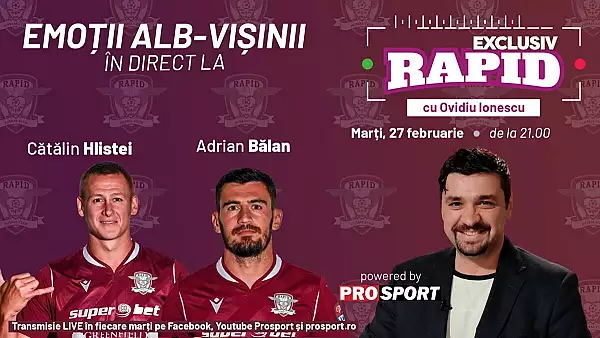 Au readus Rapidul in liga 1 si vin astazi la „EXCLUSIV RAPID”!