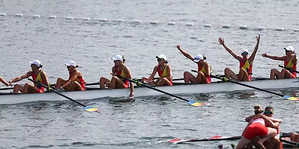 Aur, aur, aur! Barca de 8 plus 1 aduce al treilea succes al Romaniei la Jocurile Olimpice, dupa 20 de ani