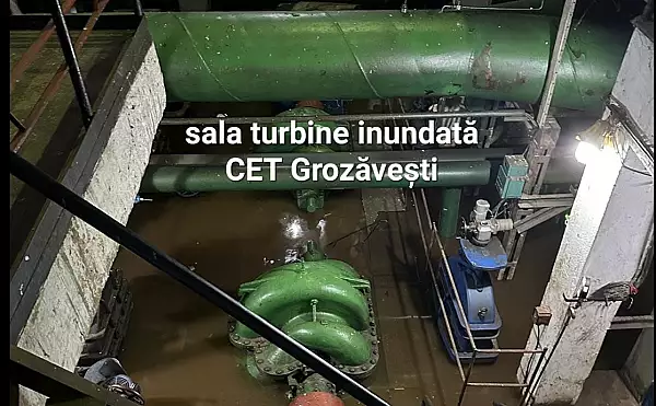 Avarii majore la reteaua de termoficare din Bucuresti. Sala turbine din CET Grozavesti este inundata / Probleme si la CET Bucuresti Vest