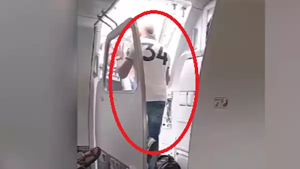  Barbat dat jos din avionul catre Roma pentru ca era prea beat. Scandal cu capitanul aeronavei - Scene halucinante