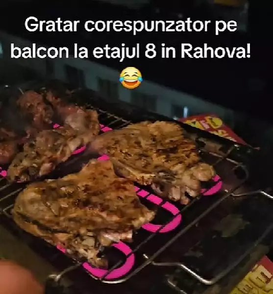 Bucurestenii care fac gratar pe fereastra, la etajul 8: ,,Ceafa de porc si mititei. Am avut pofta". ,,De asta sunt asa ieftine apartamentele in Rahova" VIDEO