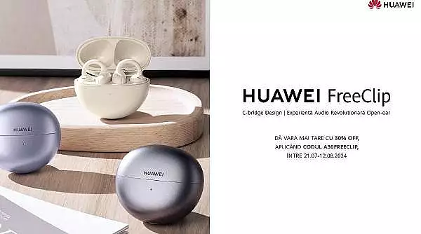 Castile HUAWEI FreeClip te conecteaza cu vara: Iesi in evidenta si bucura-te de confort