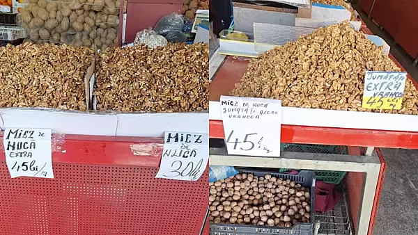 Cat costa un kilogram de nuca in pietele din Bucuresti, chiar inainte de sarbatorile pascale