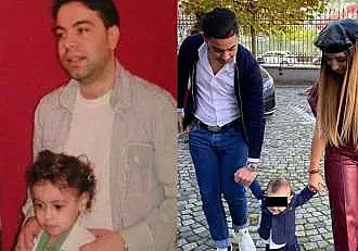 Cat de mare a crescut nepotul lui Florin Salam! Dani Stoian, fotografie emotionanta cu fiul si sotia lui / FOTO