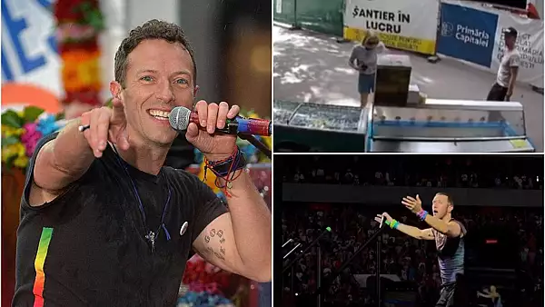 Ce a putut sa faca Chris Martin, solistul trupei Coldplay, intr-un parc din Capitala. Oamenii l-au filmat - VIDEO