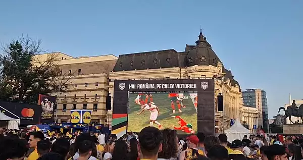 Centrul Bucurestiului s-a umplut cu suporterii Romaniei. Meciul cu Belgia poate fi urmarit in Parcul Titan si in alte locatii