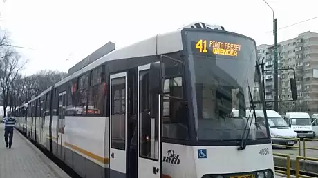 Circulatia tramvaielor pe linia 41, BLOCATA
