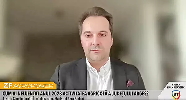 Claudiu Jurubita, fermier care cultiva 2.000 de hectare cu cereale in Arges, vrea sa depoziteze toata productia pentru a fi profitabil. Acum stocheaza 60% din m