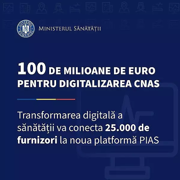 CNAS primeste 100 de milioane de euro pentru digitalizarea sistemului