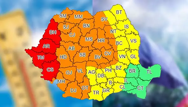 Cod portocaliu de furtuni in Romania. Ce zone sunt vizate de fenomene meteo extreme, anuntul facut de ANM