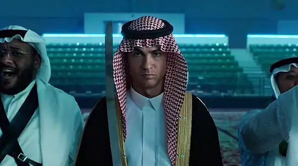 Cristiano Ronaldo, in tinuta traditionala saudita de ziua nationala a Arabiei Saudite