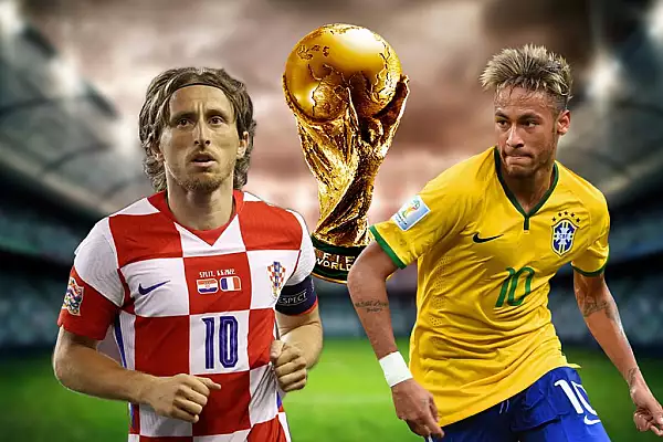 Croatia - Brazilia 1-1, sferturile Campionatului Mondial de Fotbal. Neymar l-a egalat pe legendarul Pele, Petkovic duce meciul la lovituri de la 11 metri
