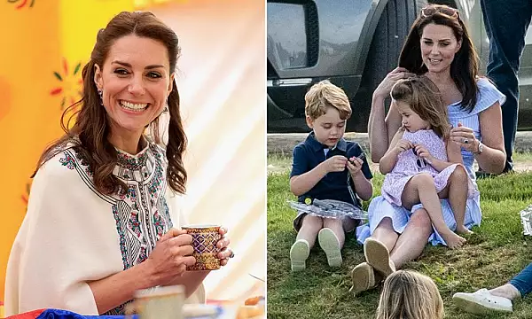 Cum ii disciplineaza Kate Middleton pe copiii sai in public. Britanicii i-au aflat secretul