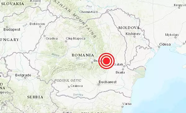 Cutremur de 4,7 pe scara Richter, inregistrat luni noaptea in Romania