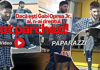 Daca esti Gabi Oprea Jr.,  ai, n-ai dreptul, tot parchezi! O cafea este mult mai importanta decat grija pentru cei din jur / PAPARAZZI