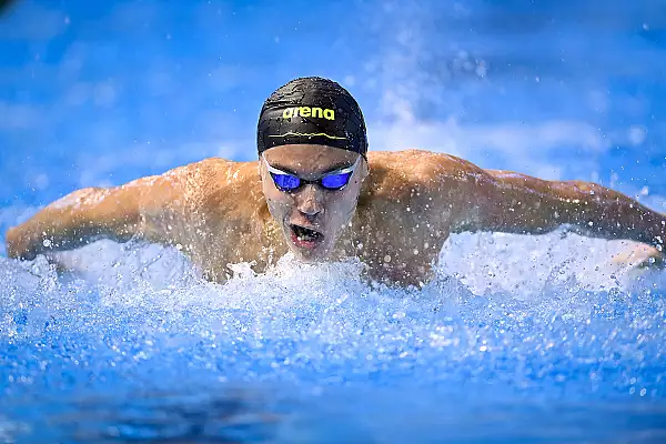 David Popovici cauta aur in proba de 100 m liber, la Campionatul European de la Otopeni