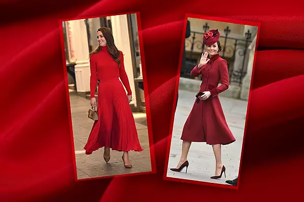 De ce Kate Middleton poarta rosu la fiecare eveniment regal. Detaliul la care e mereu atenta