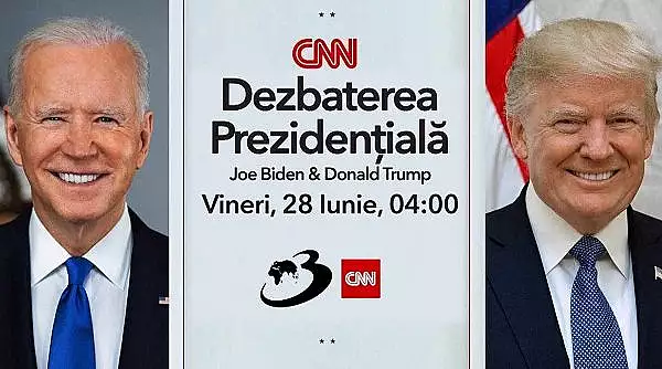 Dezbaterea prezidentiala CNN Biden vs. Trump, va avea loc joi si va fi transmisa de Antena 3 CNN, in direct din Atlanta: ,,Este un moment maret"