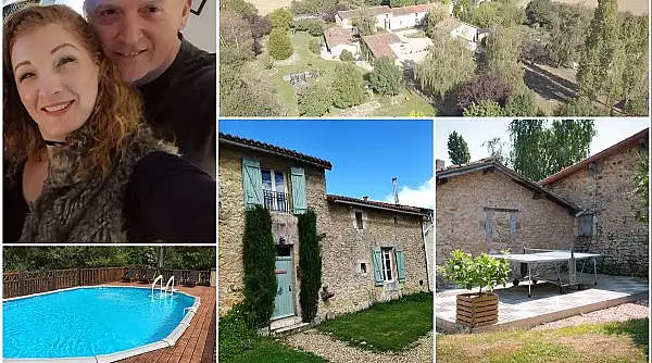 Doi soti britanici si-au vandut casa si au cumparat un sat intreg in Franta: ,,Ne-am dat seama ca traisem intr-o cursa de soareci"