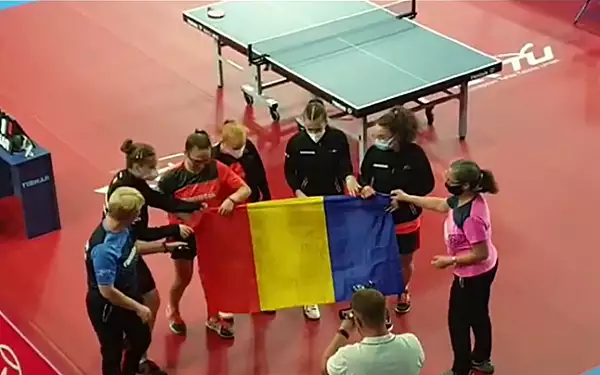 Echipa feminina a Romaniei la tenis de masa, campioana europeana la Under-19 dupa ce a invins echipa Rusiei VIDEO