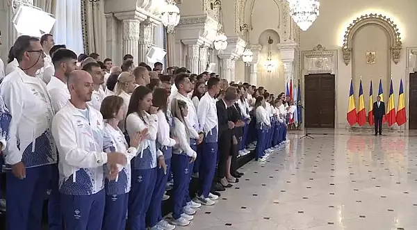 Echipa olimpica a Romaniei, primita la Cotroceni. Ce le-a transmis presedintele sportivilor VIDEO