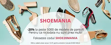 Fashion Days - Shoemania - Campanie masiva de reduceri la pantofi