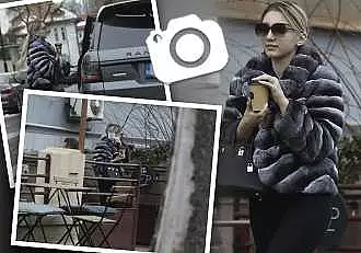 Fiica lui Gigi Becali a lasat deoparte restaurantele de lux, dar nu si hainele de fite! Ce accesoriu controversat a purtat Alexandra pe strada! / PAPARAZZI