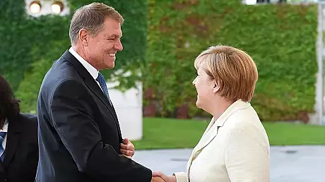 FOTO. Presedintele Klaus Iohannis s-a intalnit cu Angela Merkel
