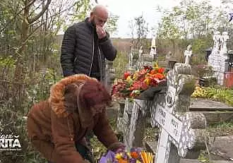 Giani Kirita, in lacrimi la mormantul bunicii sale: ,,Imi aduc aminte cu drag de cum m-a crescut"