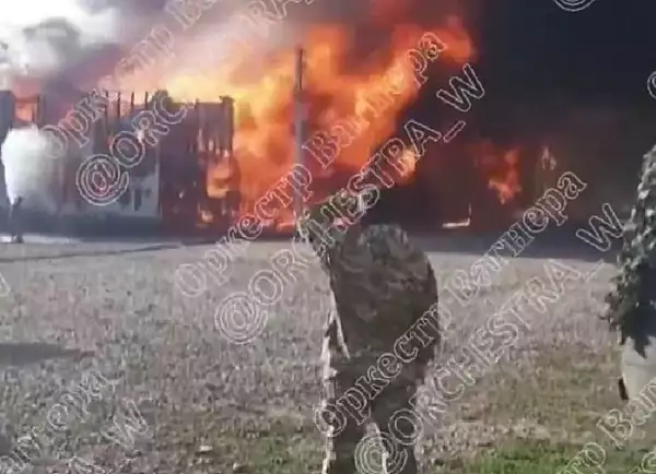 Incendiu la un sediu al gruparii Wagner din regiunea Krasnodar, dupa un atac cu drone al Ucrainei