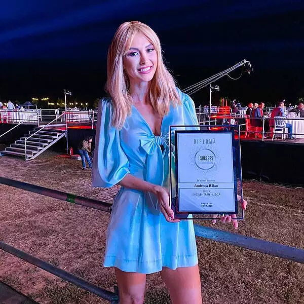Interviu Andreea Balan: „Sunt fericita ca am fost premiata cu premiul pentru excelenta in muzica”