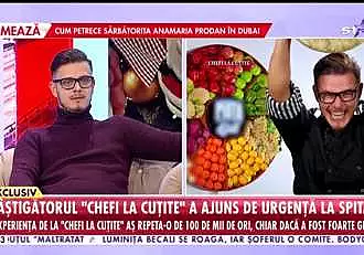 Ionut Belei, noi declaratii pentru Antena Stars! Castigatorul Chefi la cutite a fost la un pas de lesin / VIDEO