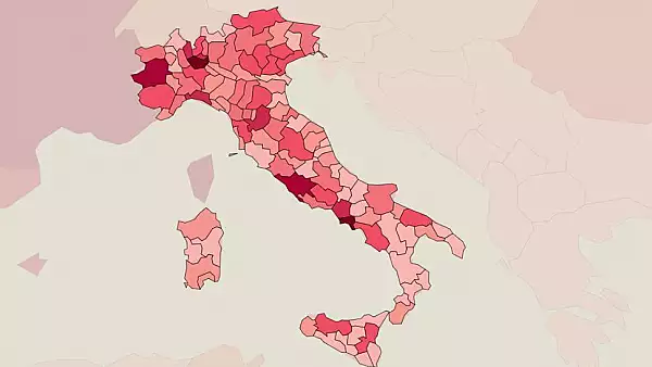 Italia, in stare de soc: peste 19.000 de noi cazuri in 24 de ore