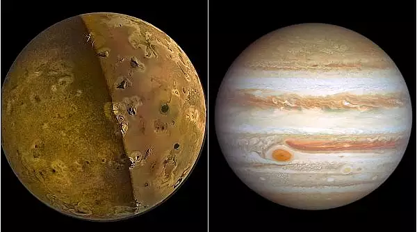 Lacuri de lava fierbinte au fost gasite de sonda Juno pe satelitul lui Jupiter