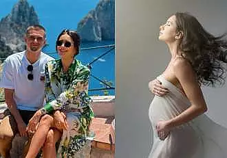 Logodnica lui Razvan Marin, imagine emotionanta cu burtica de gravida. Fotbalistul va deveni tata de fata in scurt timp / FOTO